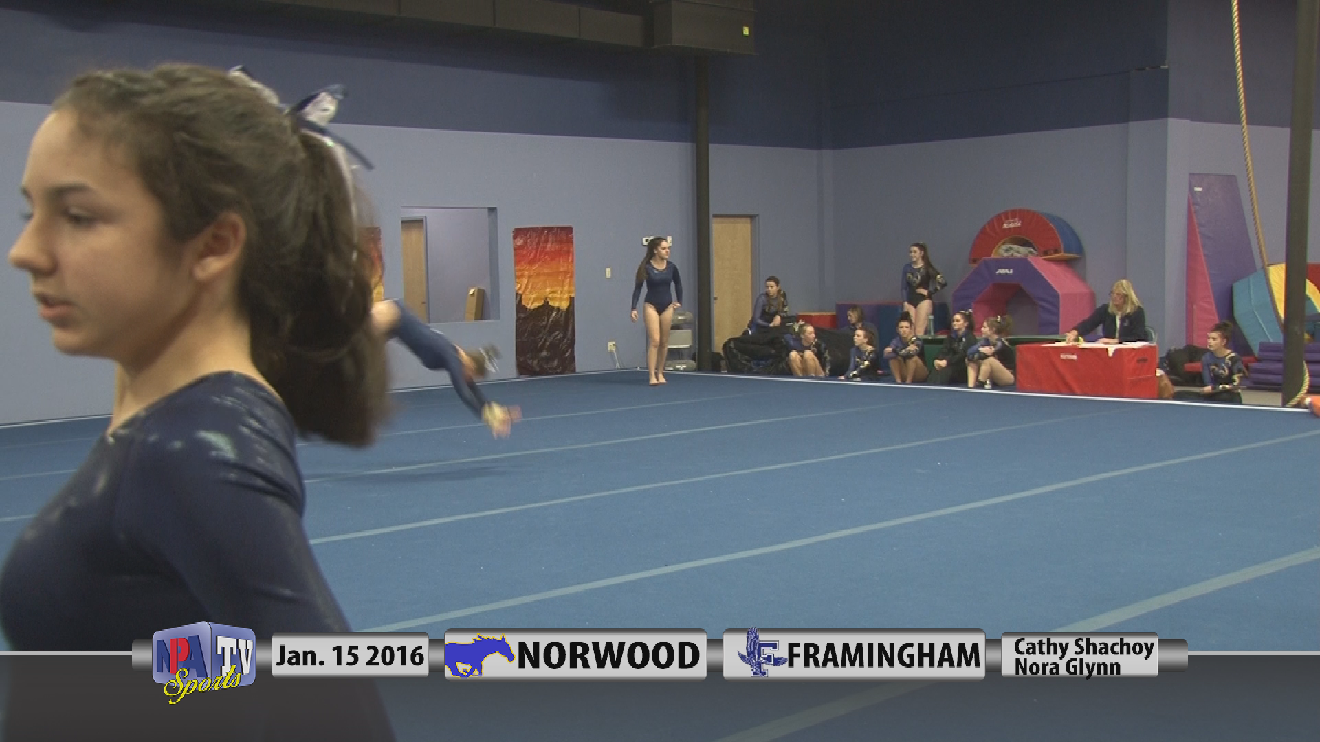 2016 NHS Gymnastics vs. Framingham