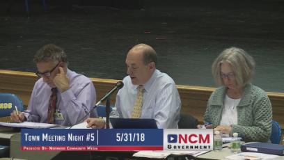 Town Meeting Night 5  5/31/18