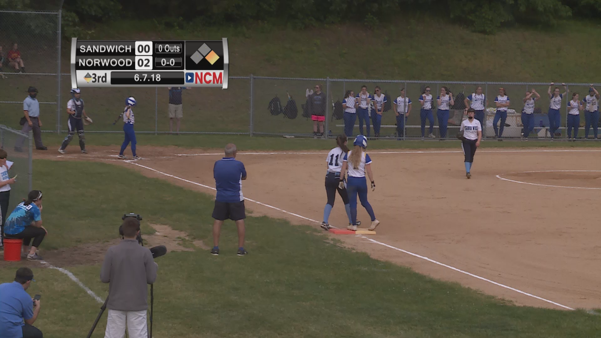 NHS Softball vs. Sandwich Blue Knights 6/7/18
