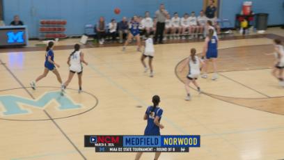 NHS Girls Basketball vs Medfield - Elite 8
