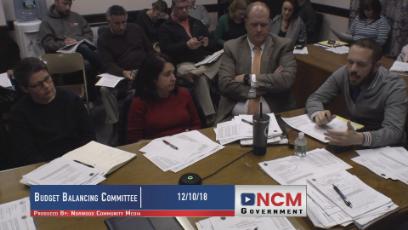 Budget Balancing Committee 12/10/18