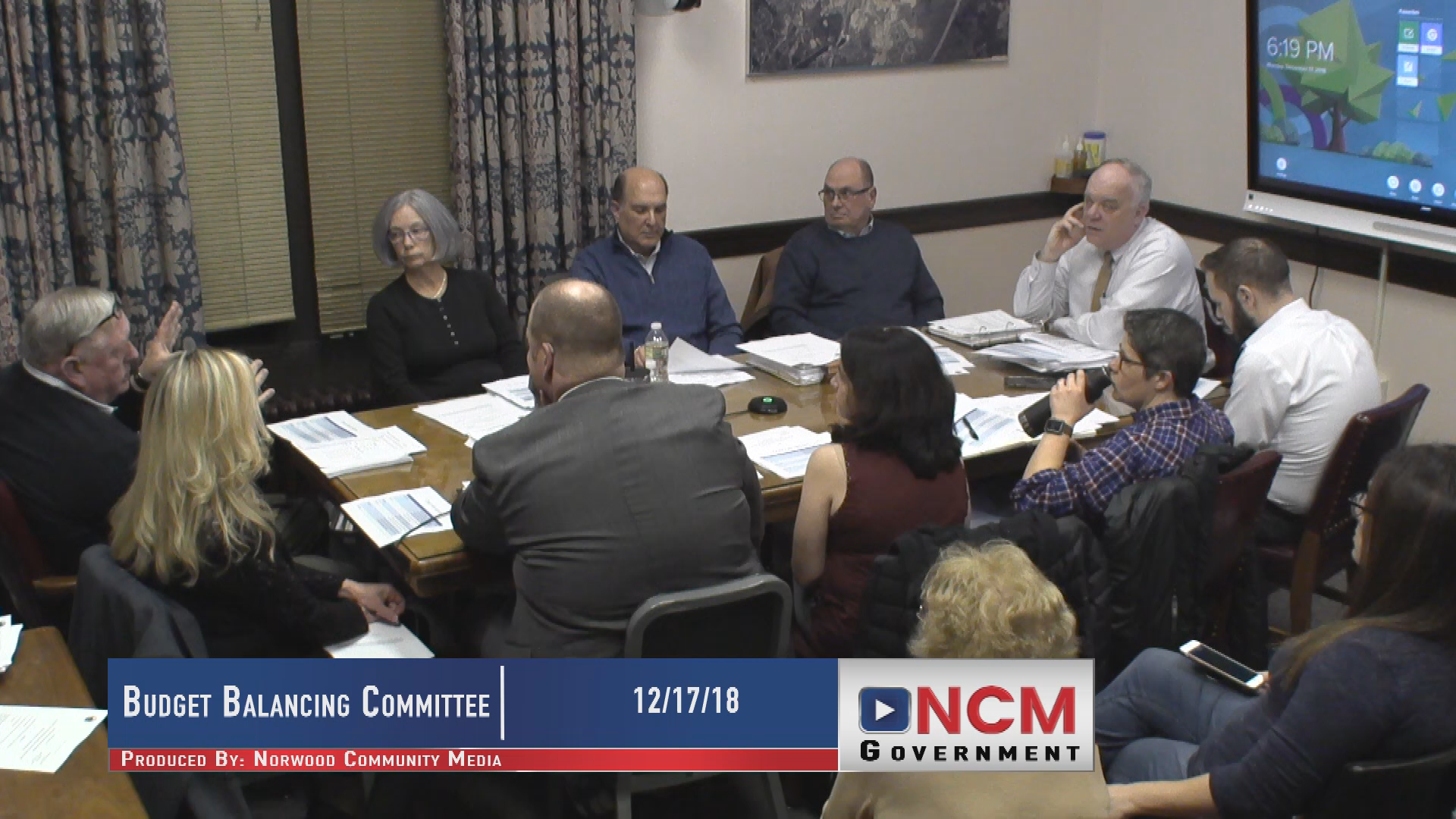 Town Wide Budget Balancing Committee 12/17/18