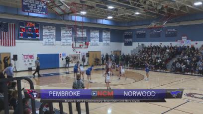 Girls Basketball vs Pembroke MIAA Tourney Round 2