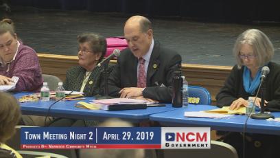 Special Town Meeting Night 2 4/29/19