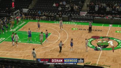 2024-25 NHS Boys Basketball vs Dedham at TD Garden 1.11.25