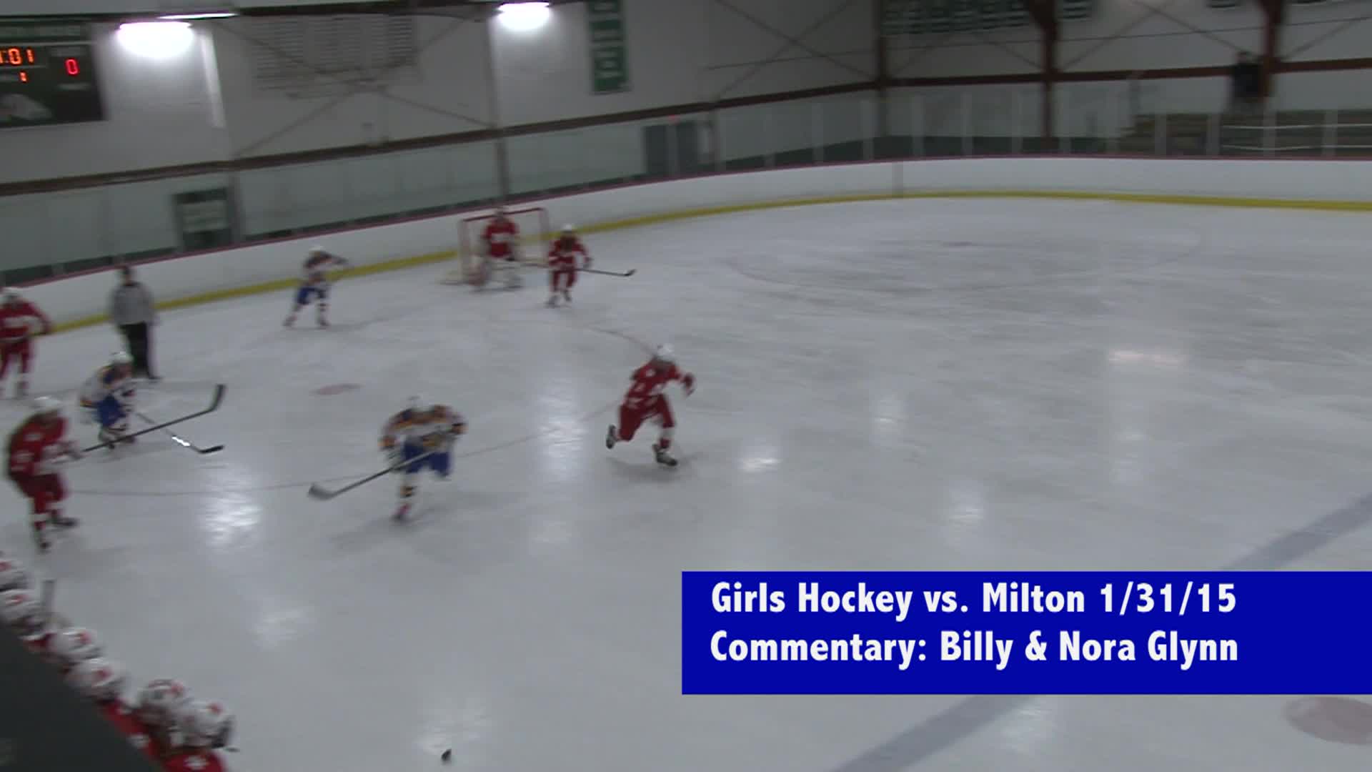 2014-2015 NHS Girls Hockey vs. Milton