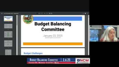 Budget Balancing Committee 2.6.25
