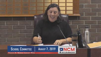 School Committee 8/7/19