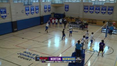 2025 NHS Boys Volleyball vs Norton 4.16.25