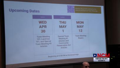 Town Meeting Information Session: 4.28.25