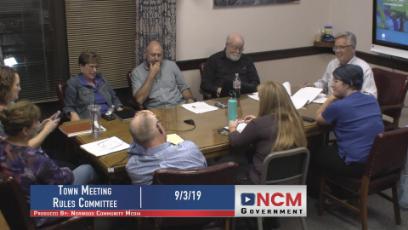 Town Meeting Rules Committee 9/3/19