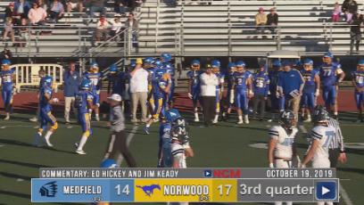 NHS Football vs Medfield 10/19/19