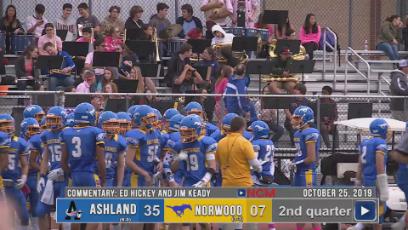 Football vs Ashland Rebroadcast 10/25/19