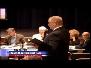 Town Meeting Night #5 5/28/15