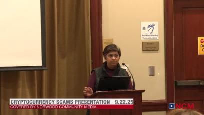 Cryptocurrency Scams Presentation at Morrill Memorial Library 9.22.25
