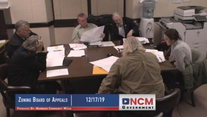 Zoning Board of Appeals 12/17/19