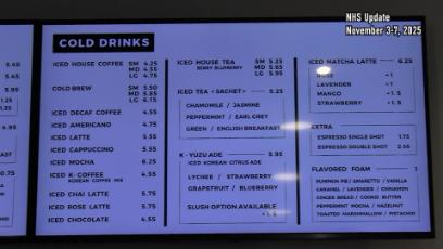 NHS Update Week in Review Nov. 3-7, 2025