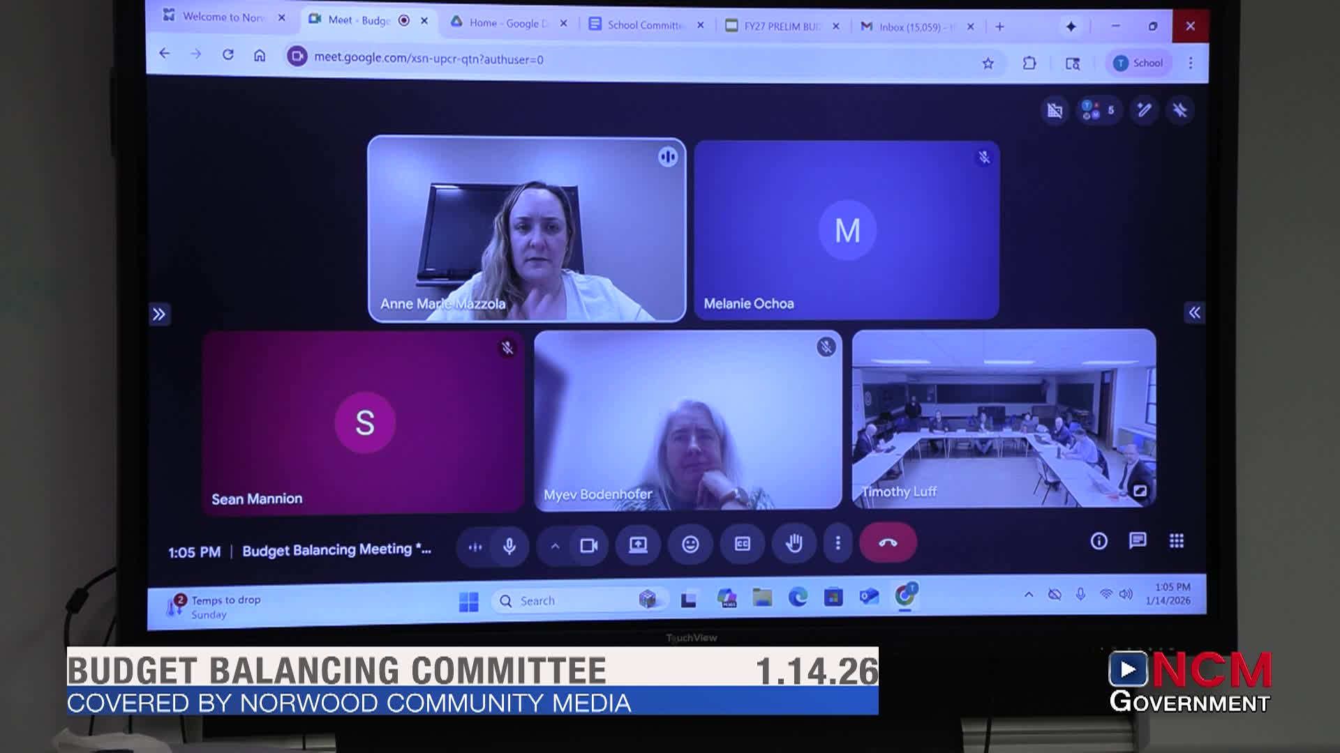 Budget Balancing Committee 1.14.26