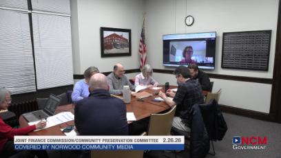 Joint Finance Commission/Community Preservation Committee 2.26.26
