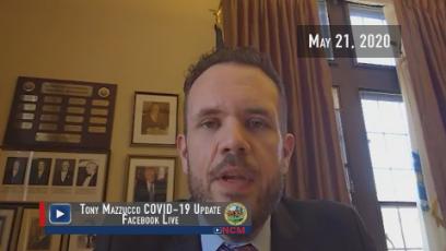 Tony Mazzucco COVID-19 Facebook Live Update: 5.21.20