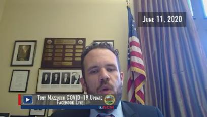 Tony Mazzucco COVID-19 Facebook Live Update: 6.11.20
