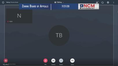 Zoning Board of Appeals 7/21/20