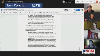 School Committee 7/29/20