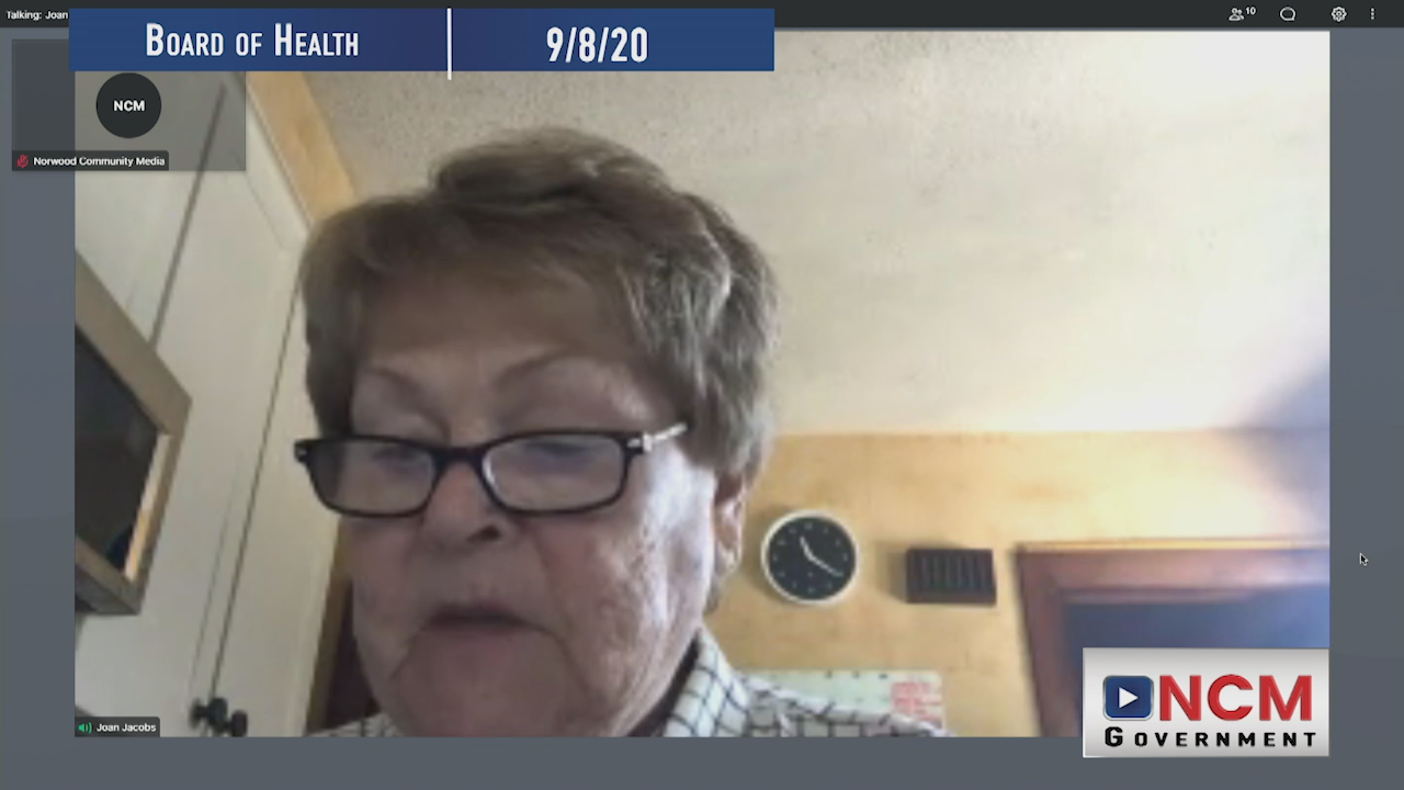 Board of Health 9/8/20 Rebroadcast
