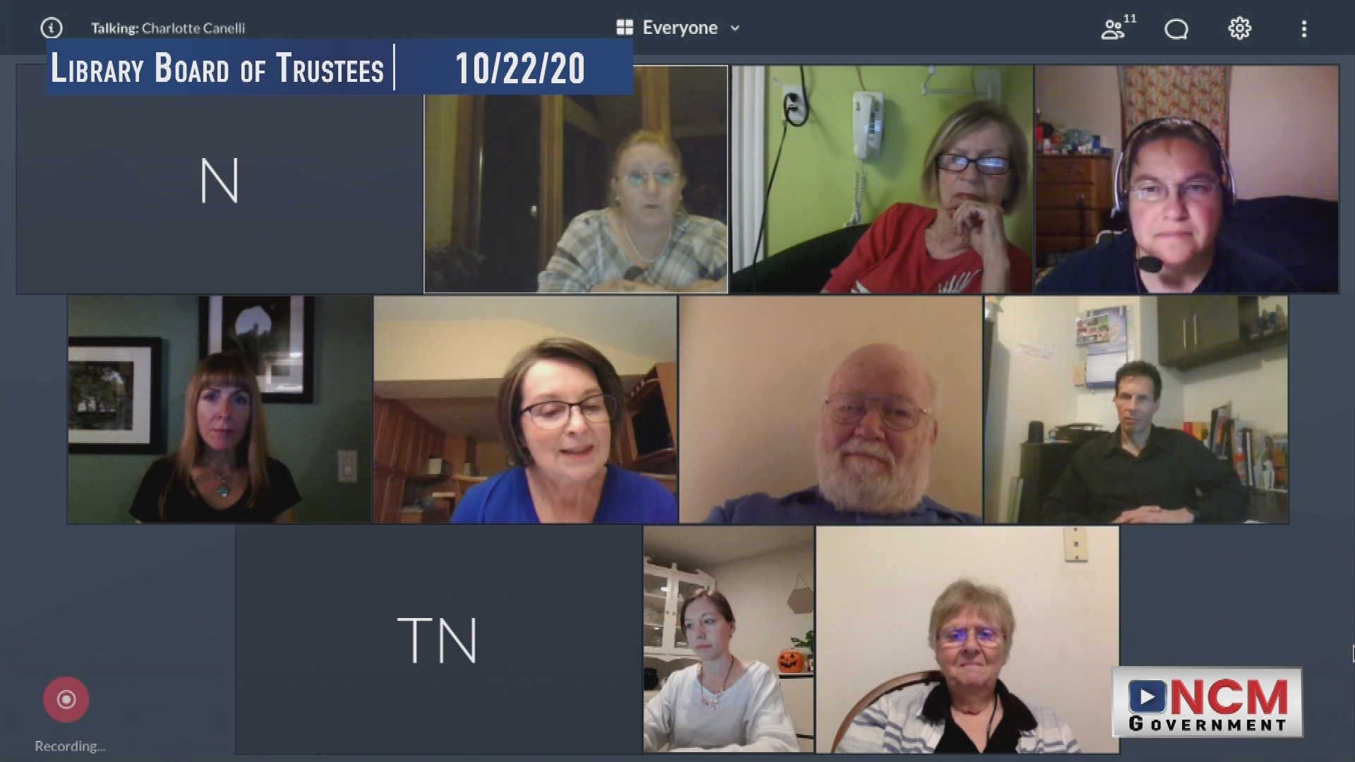 Library Board of Trustees 10/22/20