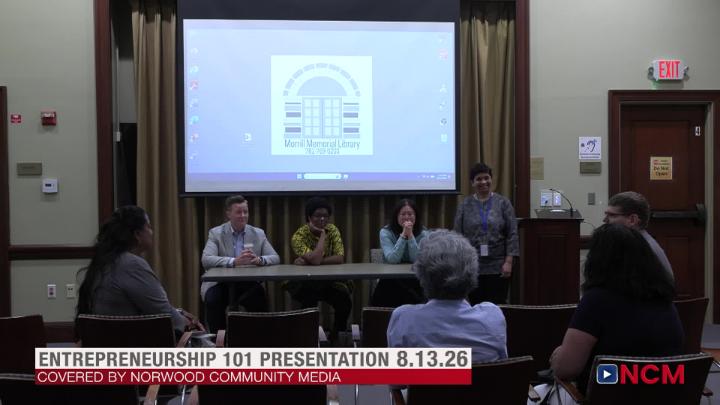 Thumbnail image for Entrepreneurship 101 Presentation at Morrill Memorial Library 8.13.26
