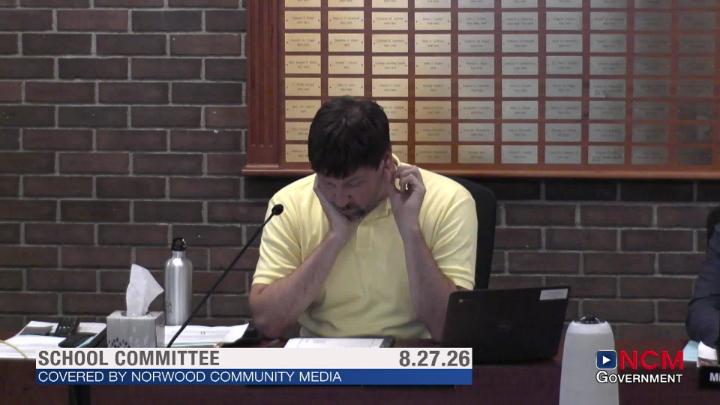 Thumbnail image for School Committee 8.27.26