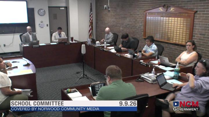Thumbnail image for School Committee 9.9.26