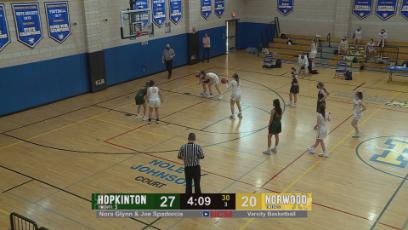 NHS Girls Varsity Basketball vs Hopkinton 1/10/21