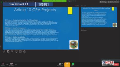 Town Meeting Q & A Session 1/28/21