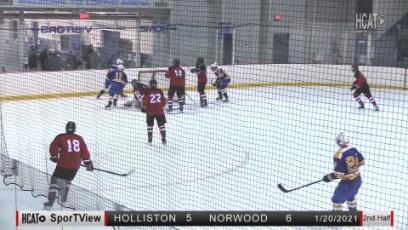 NHS Varsity Boys Hockey vs. Holliston: 1.20.21