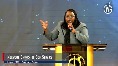 Norwood Church of God Service: 2.6.22