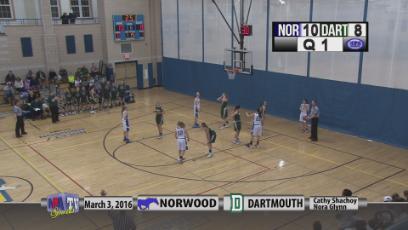 2015 - 2016 NHS Girls Basketball vs. Dartmouth
