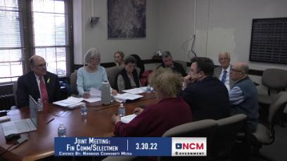 Joint Meeting of Selectmen and Finance Commission 3.30.22