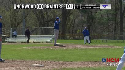 2022 NHS Baseball vs Braintree