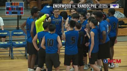 Varsity Boys Volleyball vs. Randolph 4.26.22