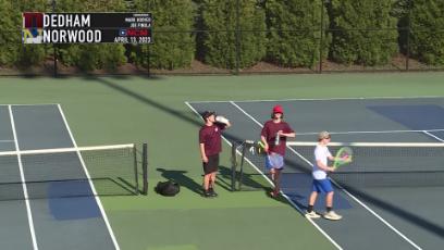 2023 NHS Boys Tennis vs Dedham 4.13.23