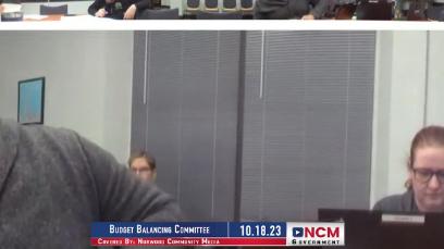 Budget Balancing Committee: 10.18.23