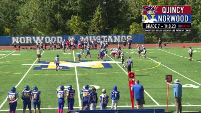 2023 Youth Football: Grade 7 vs. Quincy 10.8.23