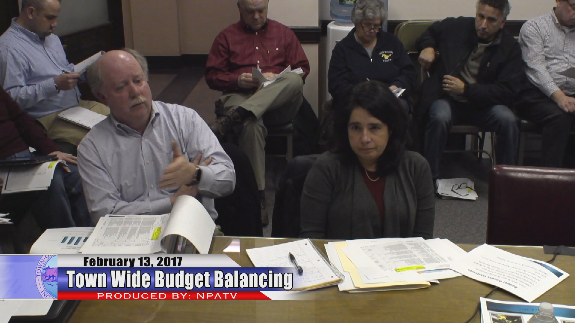 Town Wide Budget Balancing 2/13/17