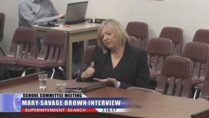 School Committee - Mary Savage Brown 2/16/17