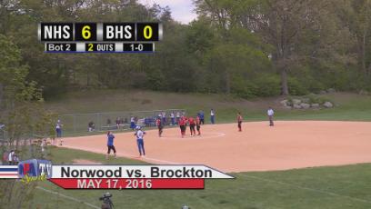 2016 NHS Softball vs. Brockton 5/17/16